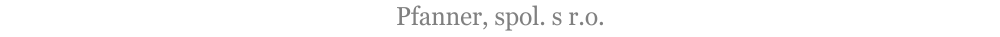 Pfanner, spol. s.r.o.